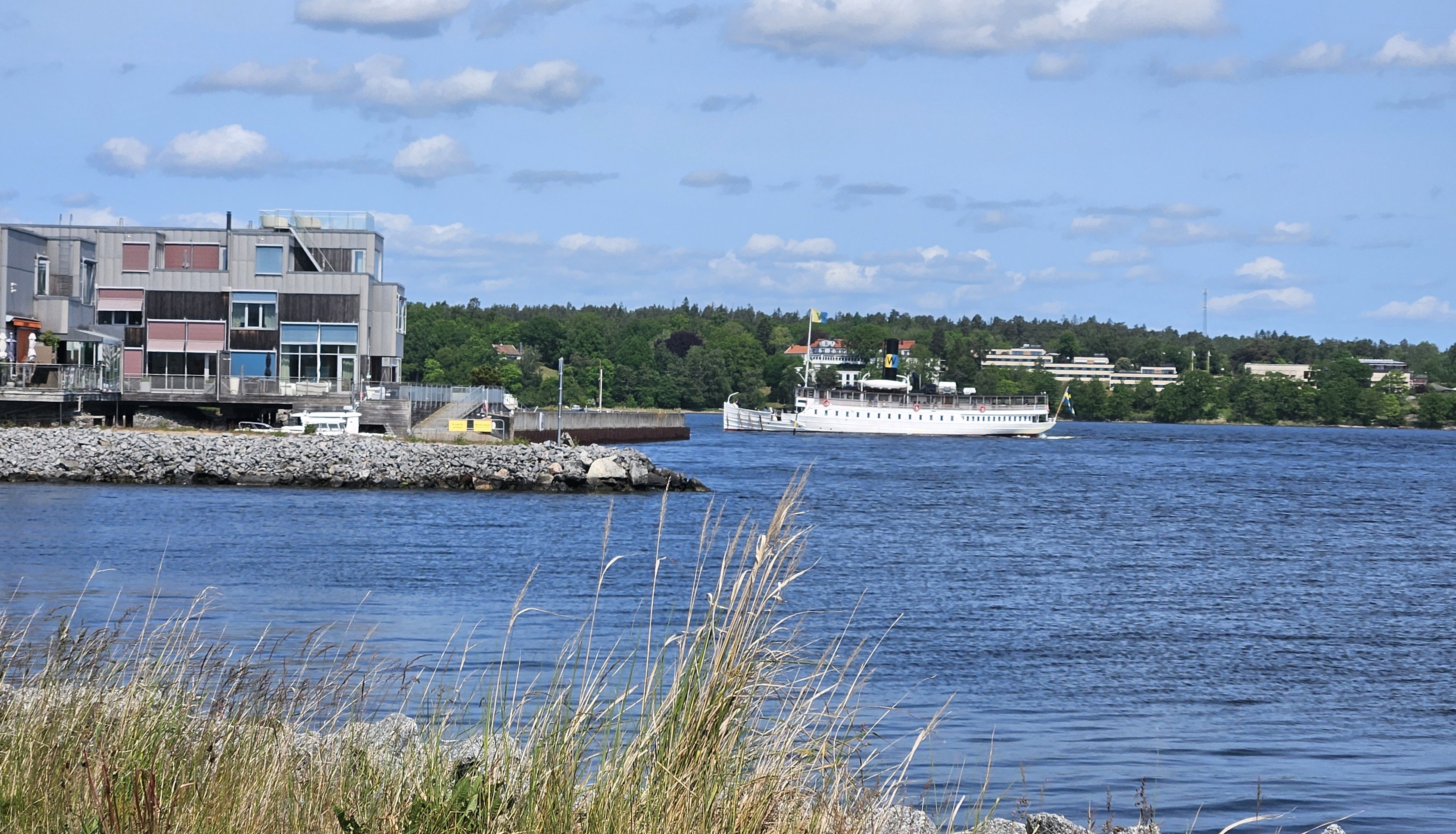Storskär på väg mot Gåshaga brygga. 7 juni 2025